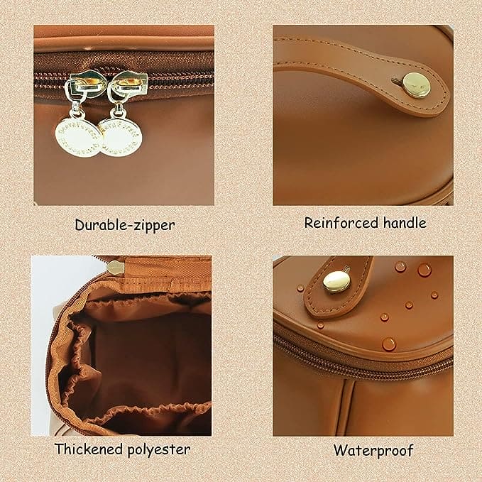 Premium Cosmetic Case, Cute PU Makeup Bag For Women, Waterproof Travel Make Up Pouch, Large Capacity Portable Cosmetic Case, Multifunctional Toiletry Bag, Makeup Storage Bags with Handle and Divider, Cosmetic Makeup Bag for Women Girls Premium Cosmetic Case, Cute PU Makeup Bag For Women, Waterproof Travel Make Up Pouch, Large Capacity Portable Cosmetic Case, Multifunctional Toiletry Bag, Makeup Storage Bags with Handle and Divider, Cosmetic Makeup Bag for Women Girls